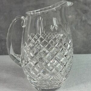 Ceska Crystal 48 Oz Pitcher in Canterbury Pattern